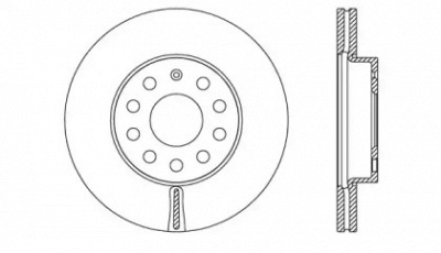 OPEN PARTS bdr272220 -  Тормозной диск